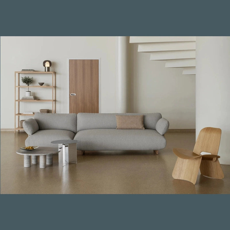 Travertin-Couchtisch - VOLOS - Rund Tisch