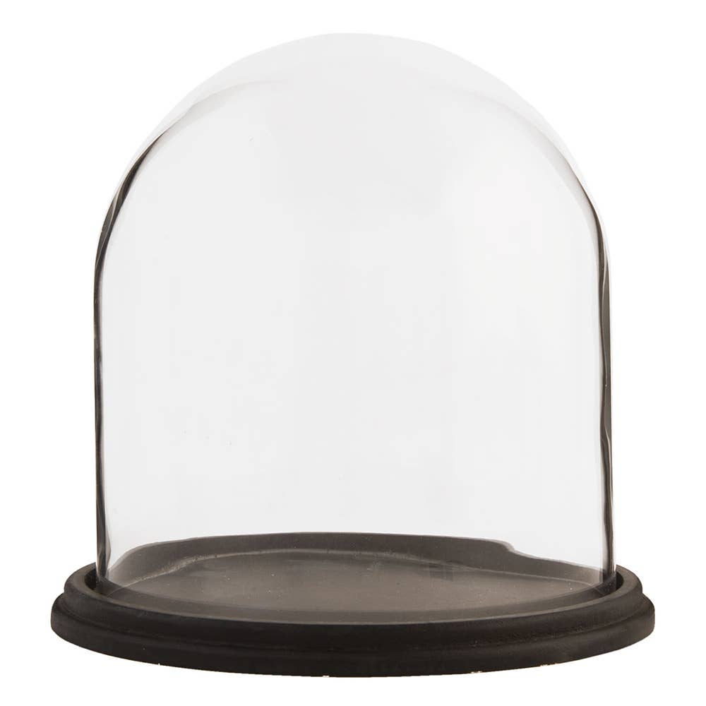 Glocke Cloche – Braunglas rund Glocke