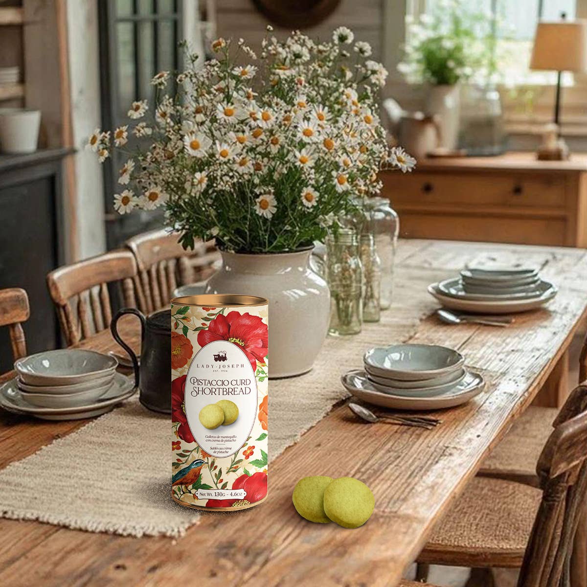 Butterkekse mit Pistaziencreme Kekse