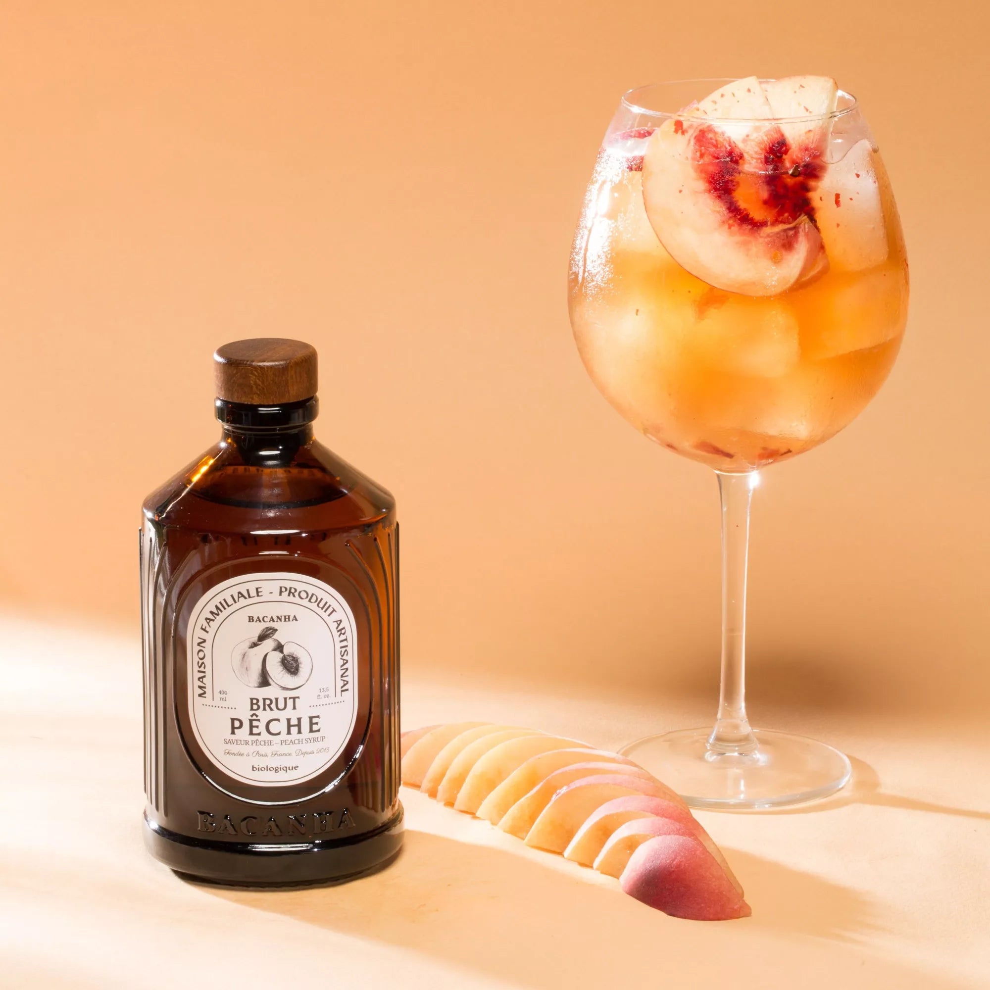 Pfirsich-Sirup (400ml) – Bio Sirup