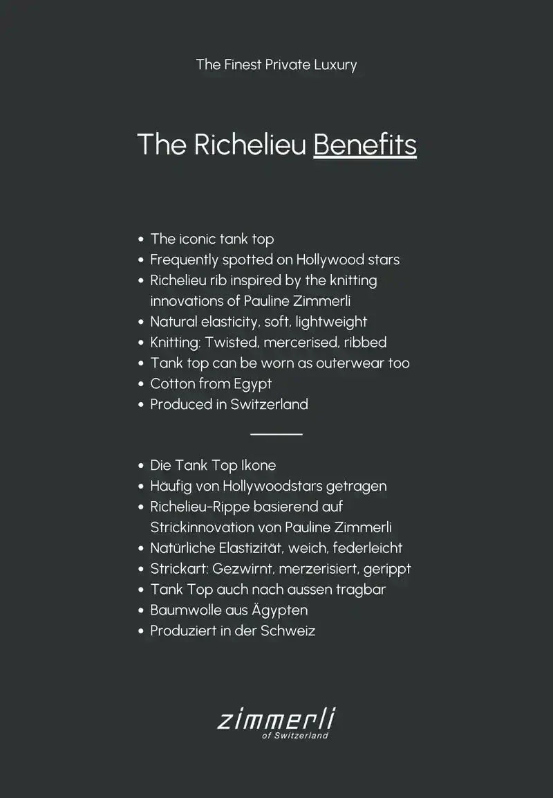 Richelieu Tank Top - Weiss Tank Top