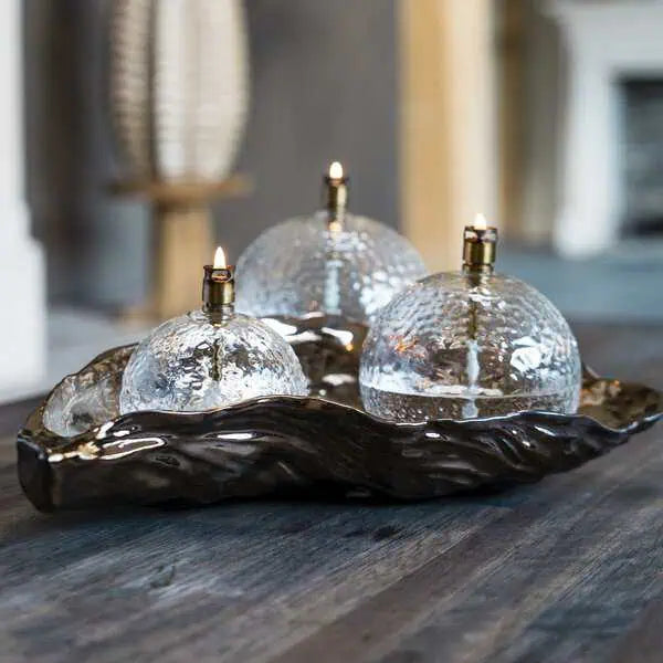 Round Hammered brass Eterna Concept Store
