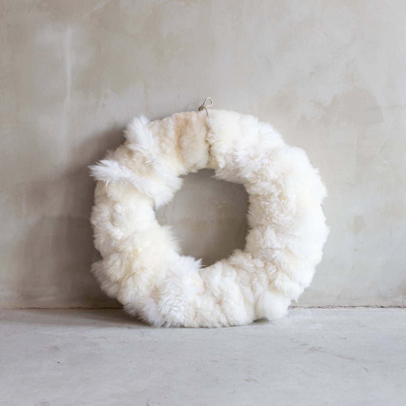 Schaffellkranz | Weihnachtsdekoration Kranz