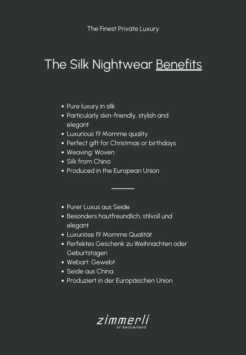 Silk Nightwear Pyjama lang - paisley blue Pyjama