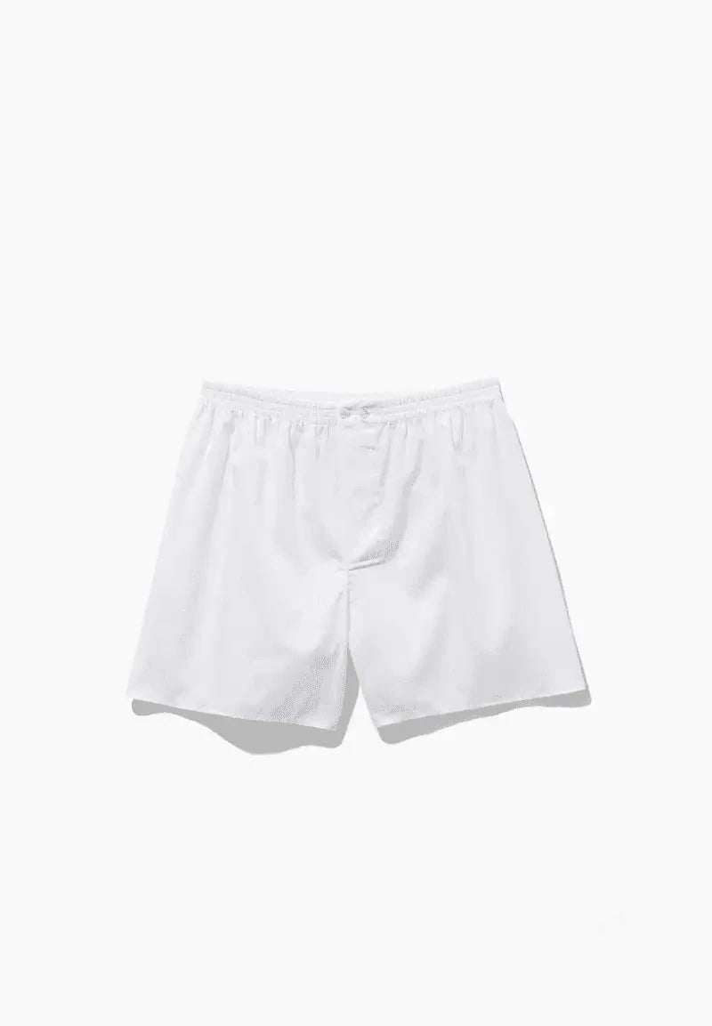 Woven Nightwear Boxer Shorts - Weiss Boxer Shorts
