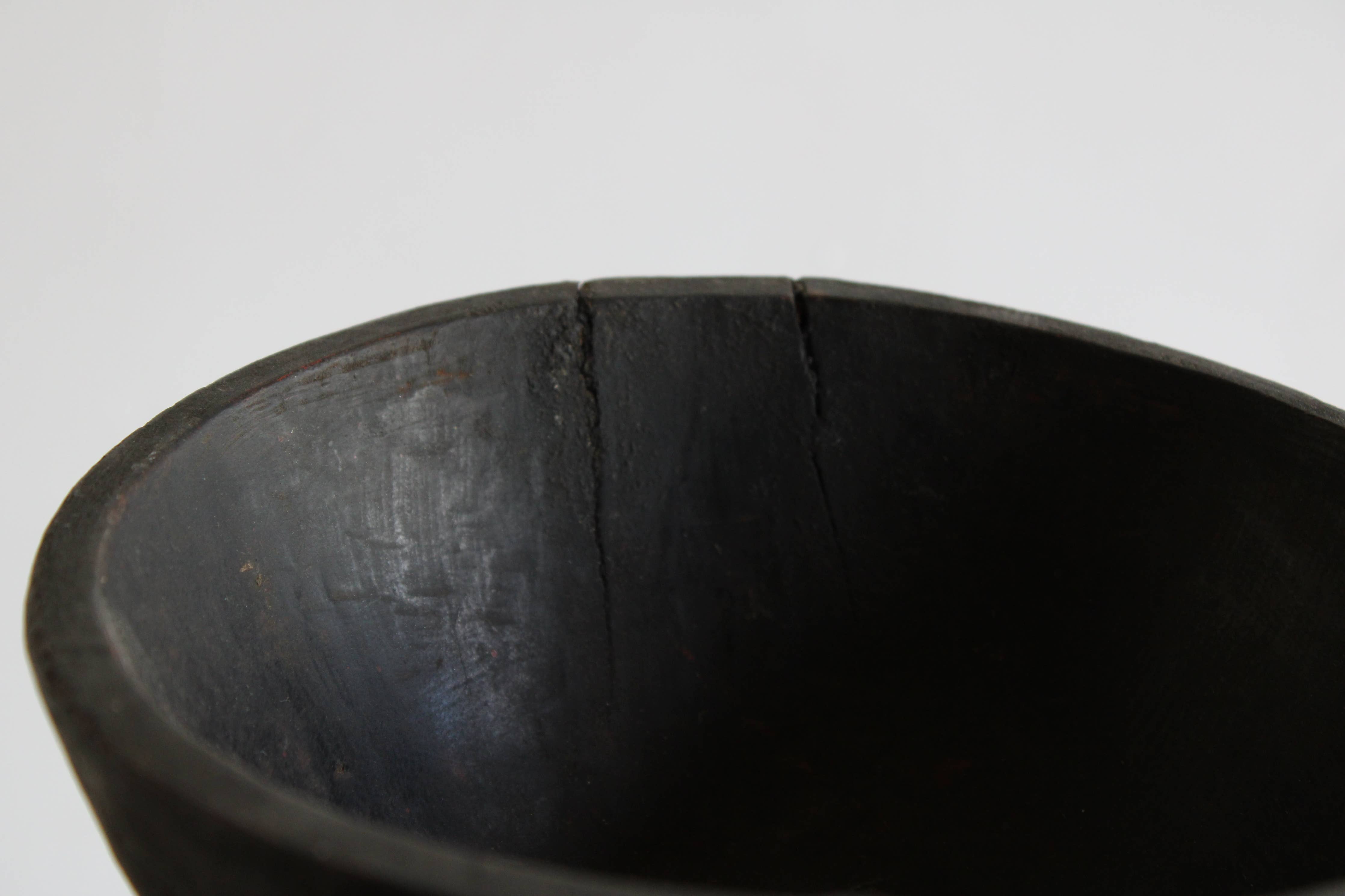 Äthiopische Obstschale aus Holz