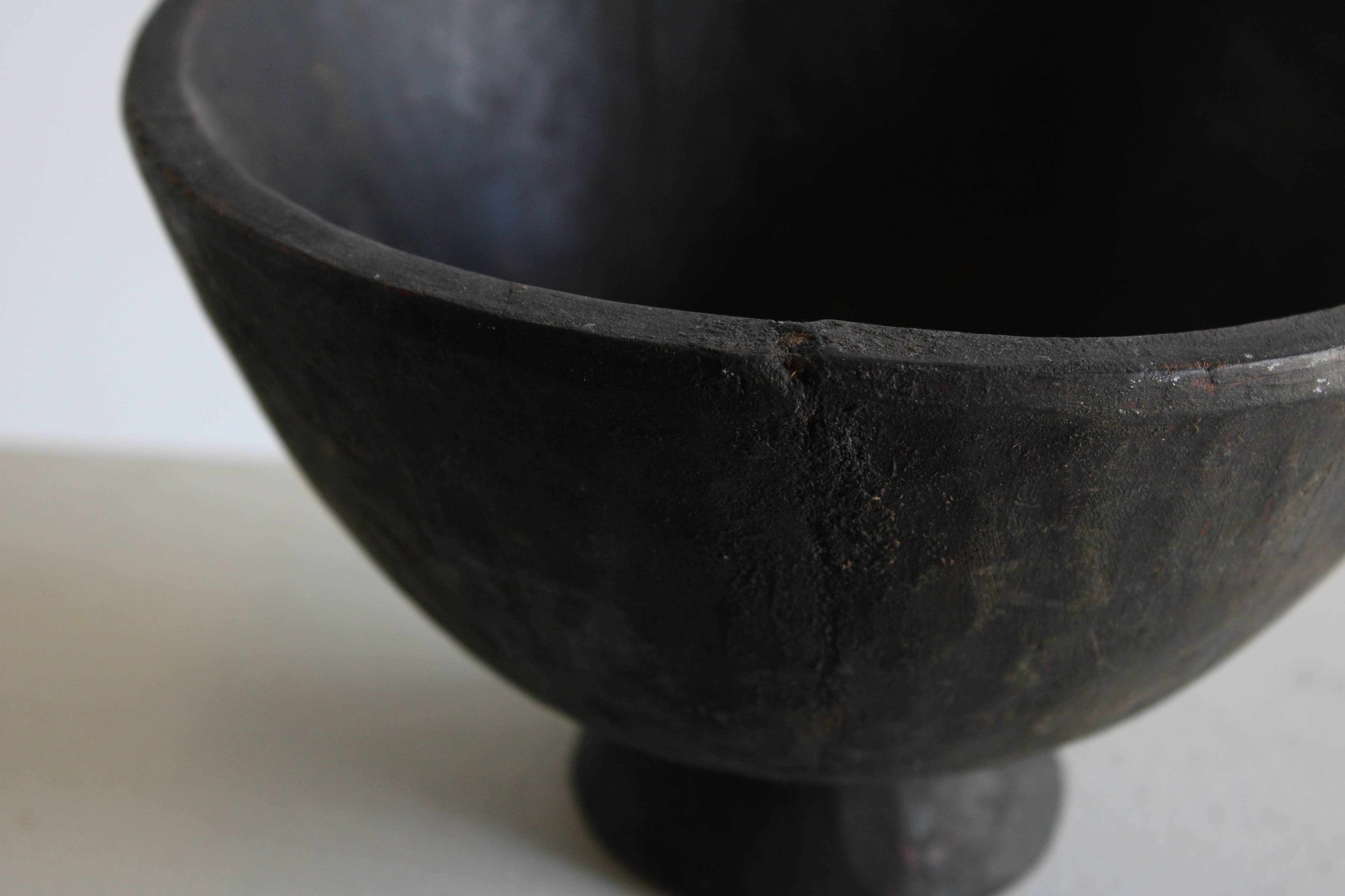 Äthiopische Obstschale aus Holz