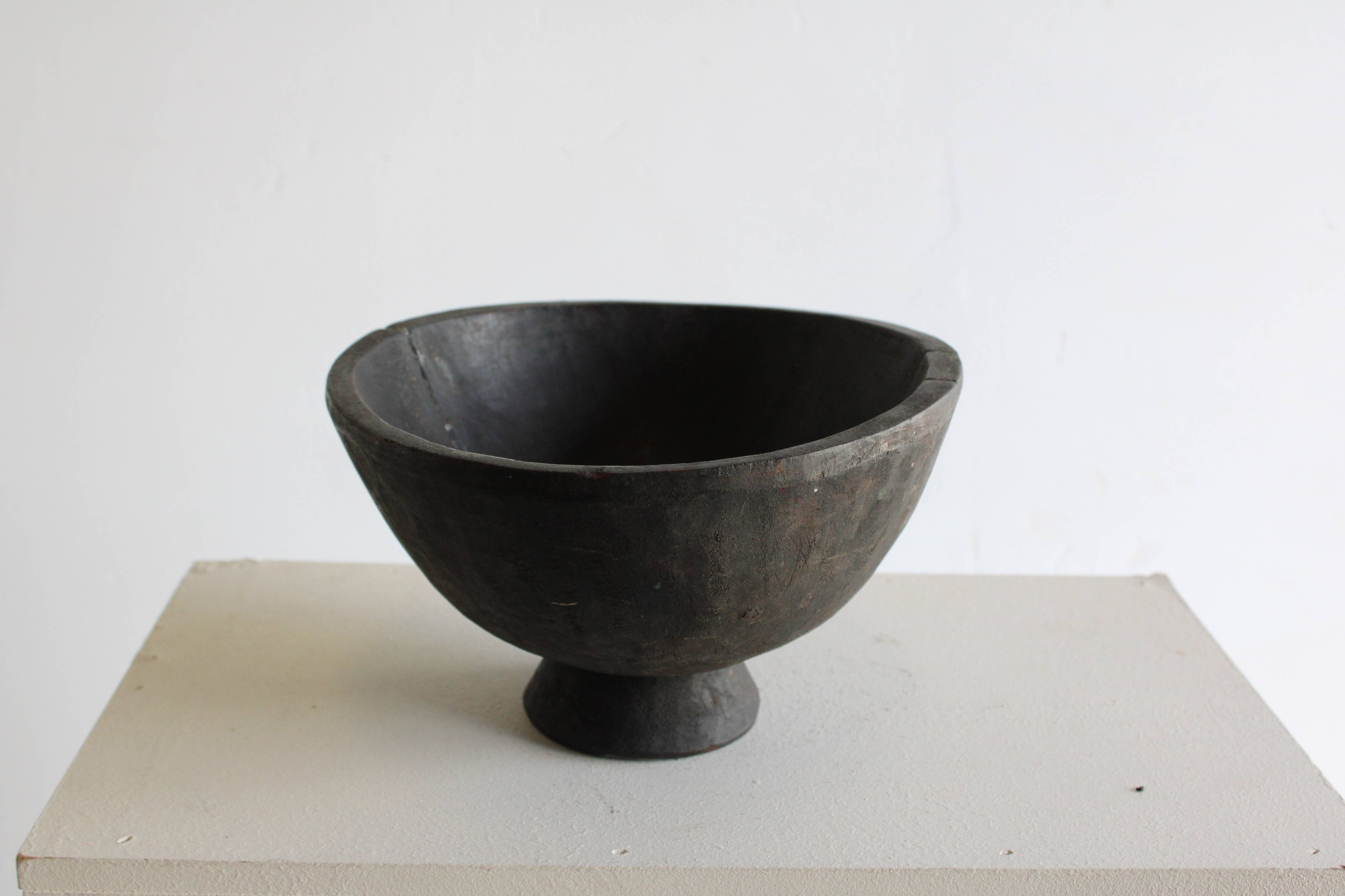 Äthiopische Obstschale aus Holz