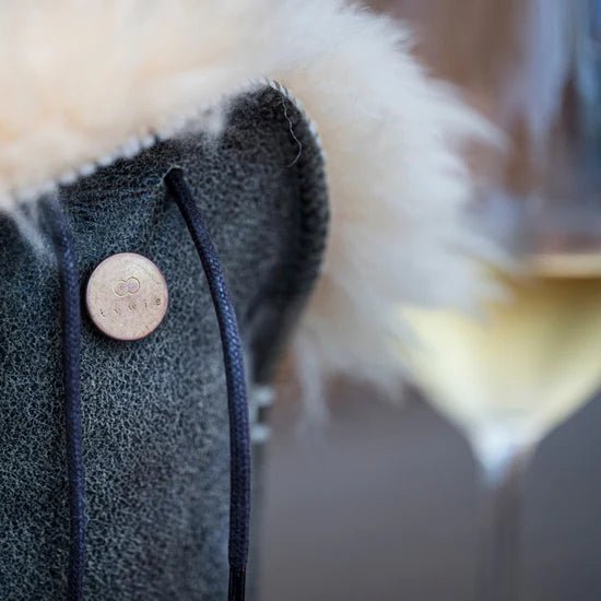 Champagnerkühler aus Vintage-braunem Leder Kühler