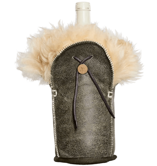 Eleganter Champagnerkühler aus Vintage-braunem Leder eleganter-champagnerkuhler-aus-vintage-braunem-leder-757489