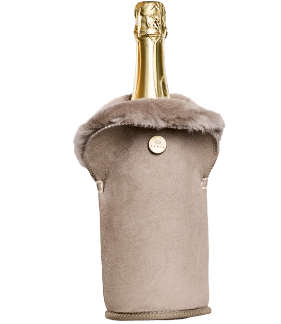 Weinkühler aus Wildleder in Steinoptik Kühler