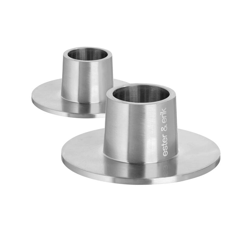 Kerzenhalter Silber Matt Medium Kerzenhalter