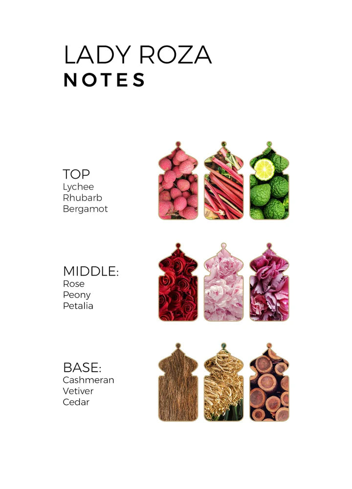 LADY ROZA für Damen - Eau de Parfum Parfüm