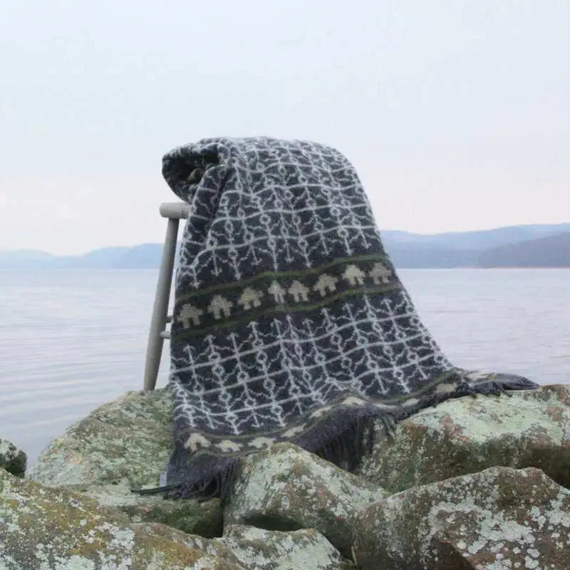 Schwedische Merino Wolldecke Decke
