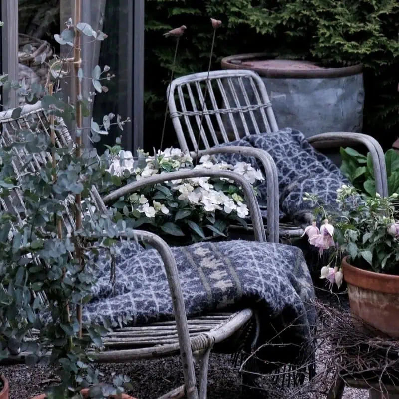 Schwedische Merino Wolldecke Decke