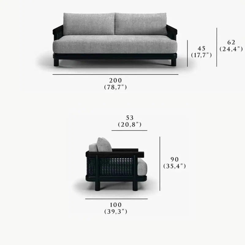 ALVO 2-Sitzer-Sofa Outdoor Sofa