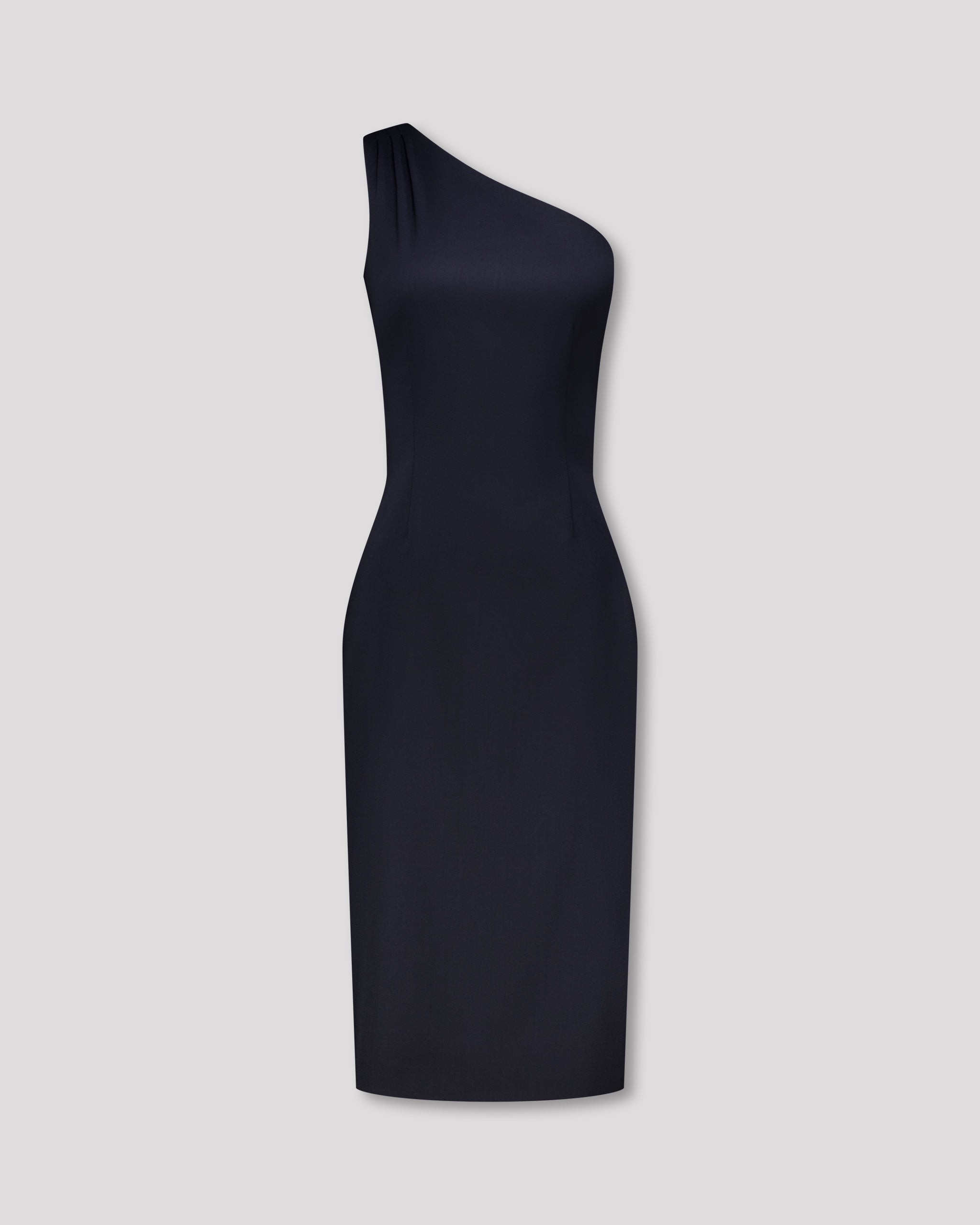 Asymmetrisches Kleid aus Merinowolle Asymmetrisches-Kleid-aus-Merinowolle
