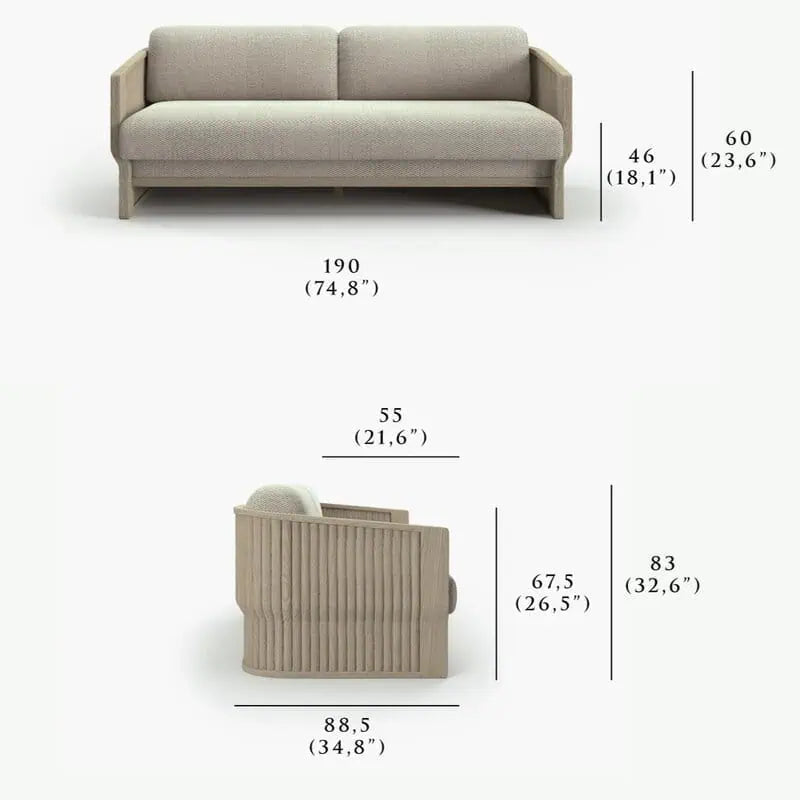 ELYTHIA 2-Sitzer-Sofa Outdoor Sofa