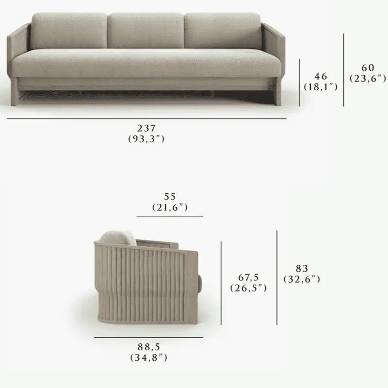 ELYTHIA 3-Sitzer-Sofa Outdoor Sofa