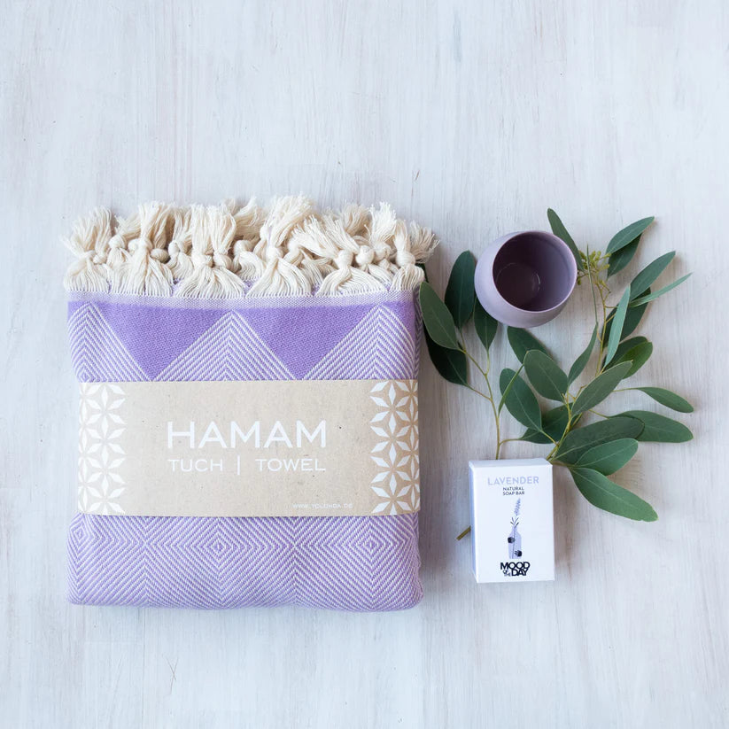 Hamamtuch Bio-Baumwolle Kestane Hamamtuch_Kestane_Lavendel03