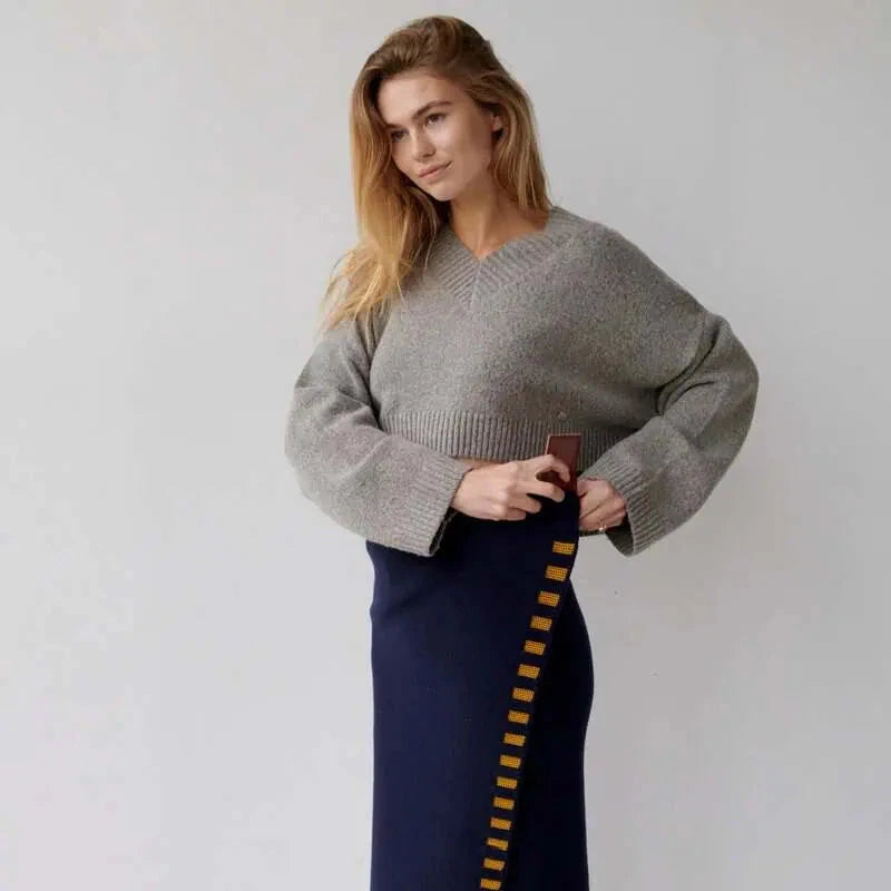 James Yoga & Garden Wrap – Marineblau-Orange Decke