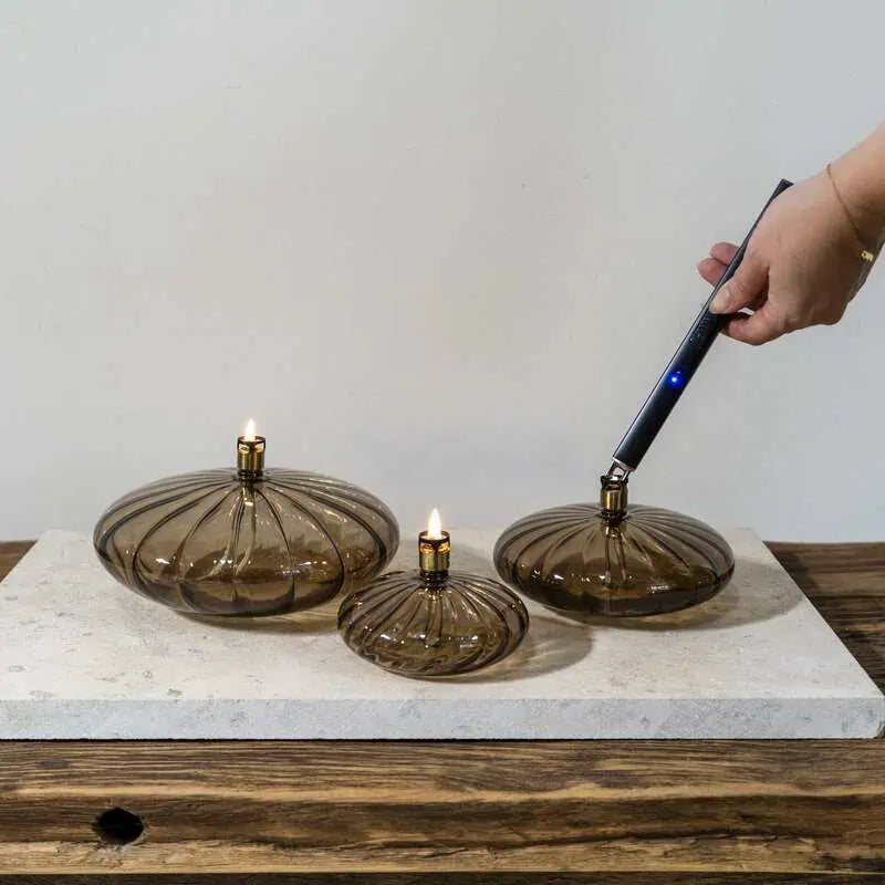 Disc Elegant Champagne Brass Öllampe