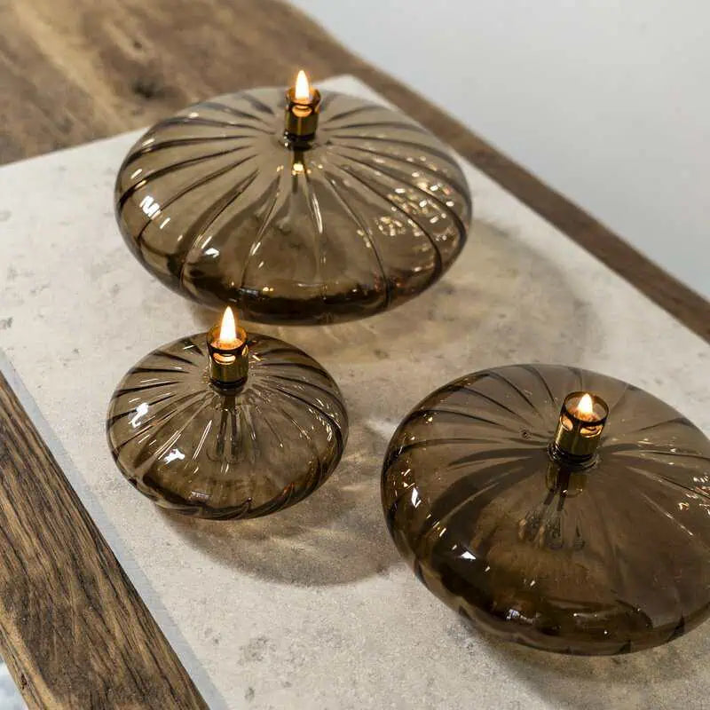 Disc Elegant Champagne Brass Öllampe