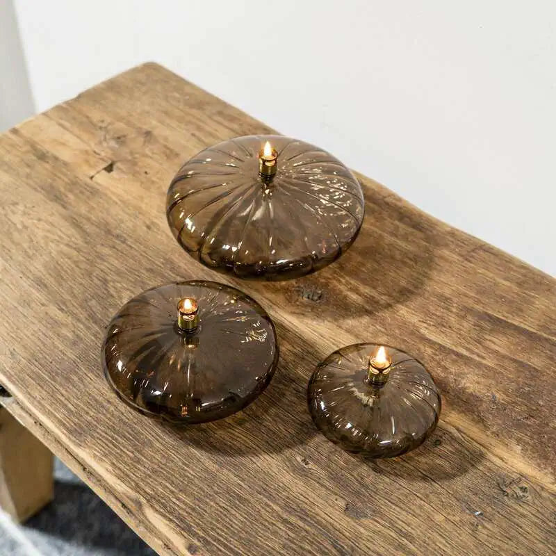 Disc Elegant Champagne Brass Öllampe