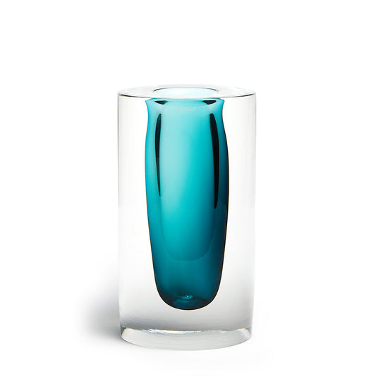 Louis Vase – Eleganz in mundgeblasenem Glas Aqua
