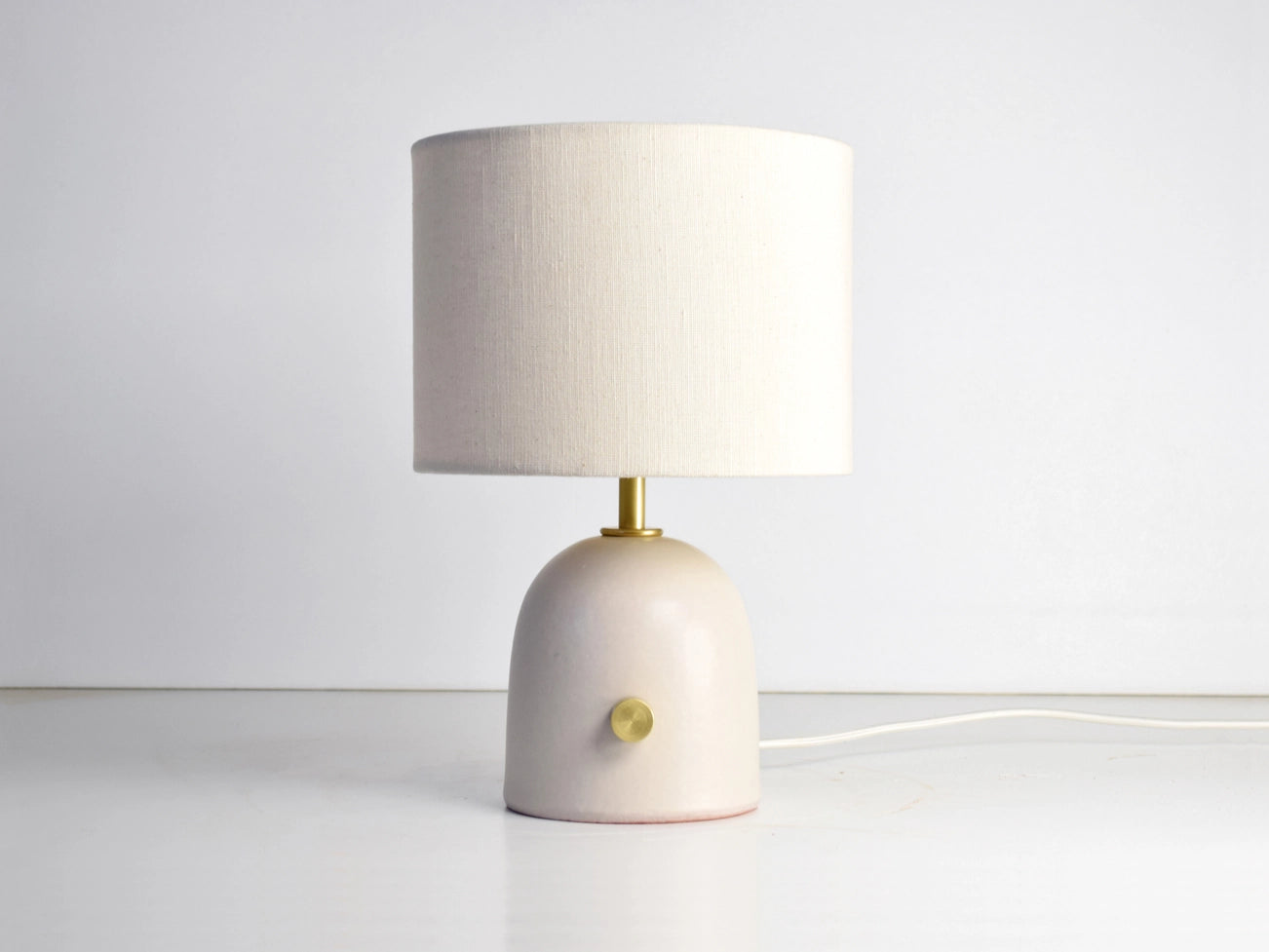 Keramiklampe - Handgefertigt & dimmbare Off-White