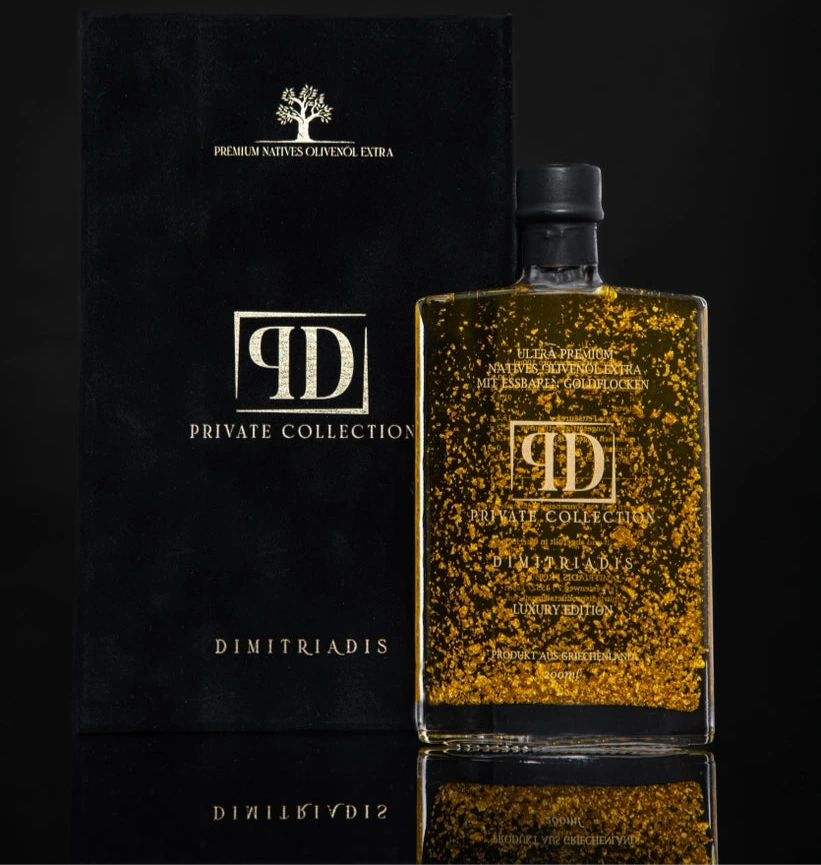 PREMIUM NATIVES OLIVENÖL EXTRA MIT ESSBAREN GOLDFLOCKEN PREMIUMNATIVESOLIVENOeLEXTRAMITESSBARENGOLDFLOCKEN