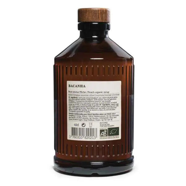Roh-Pfirsichsirup - Bio - 400 ml (13,5 fl. oz.) Eterna Concept Store