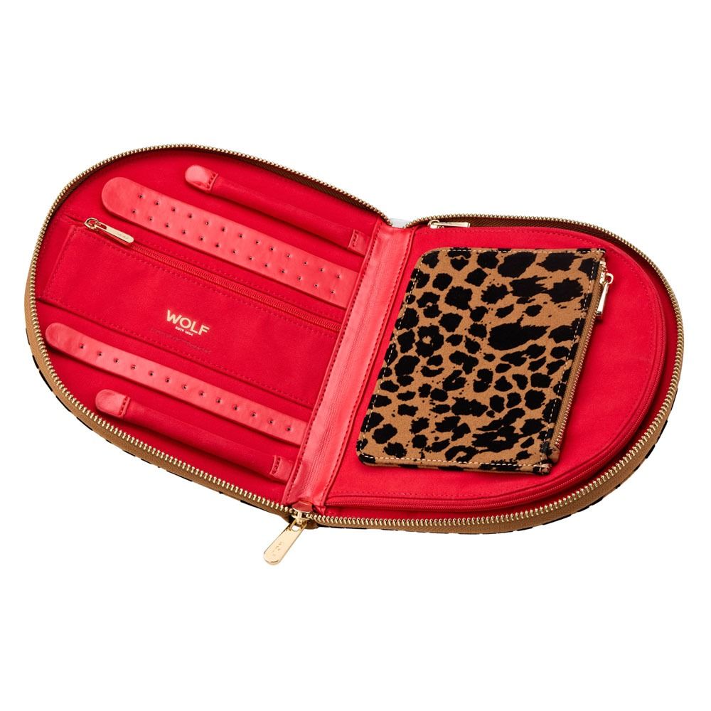 Savanna Leopard Print Jewelry Portfolio Schmuckbox