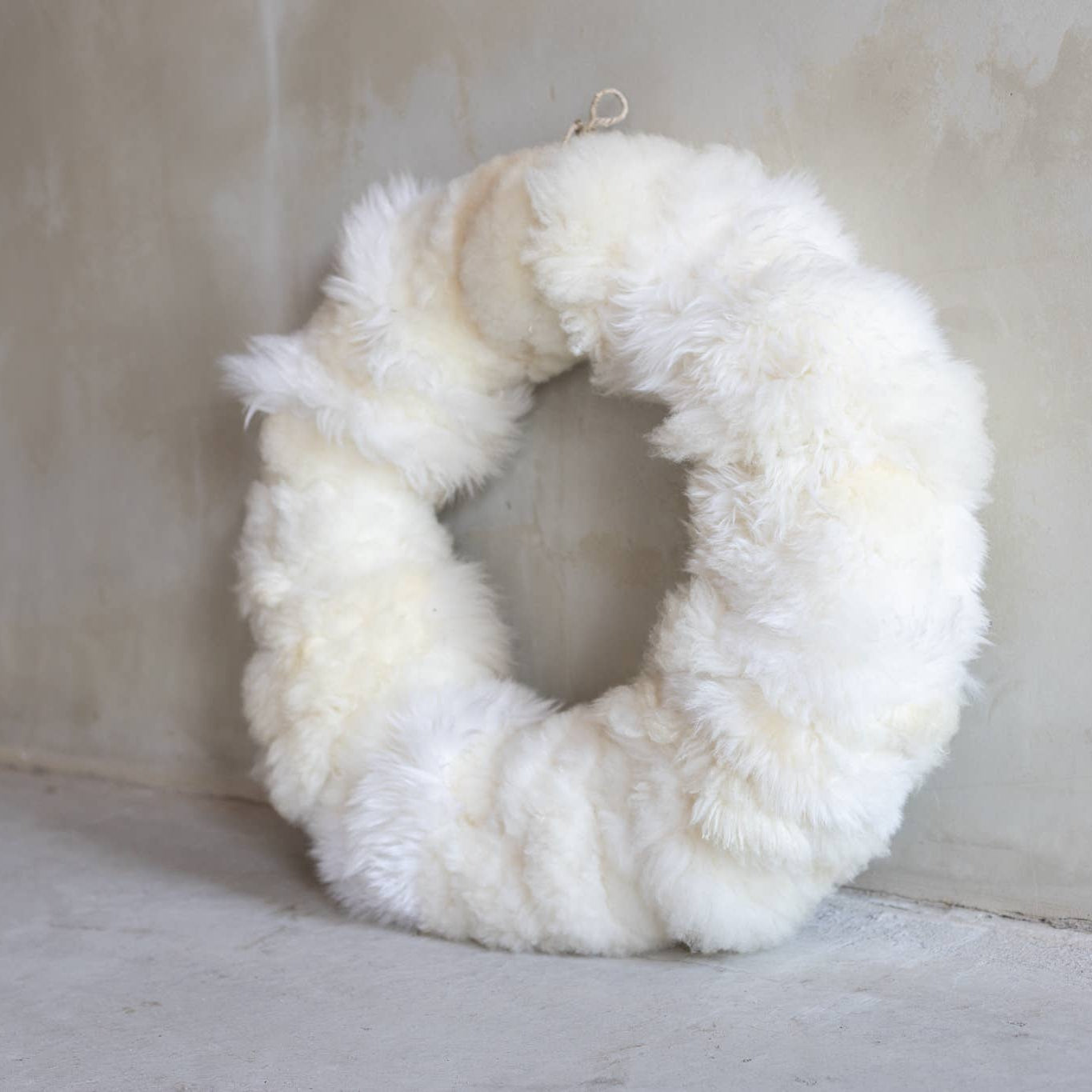 Schaffellkranz | Weihnachtsdekoration Kranz