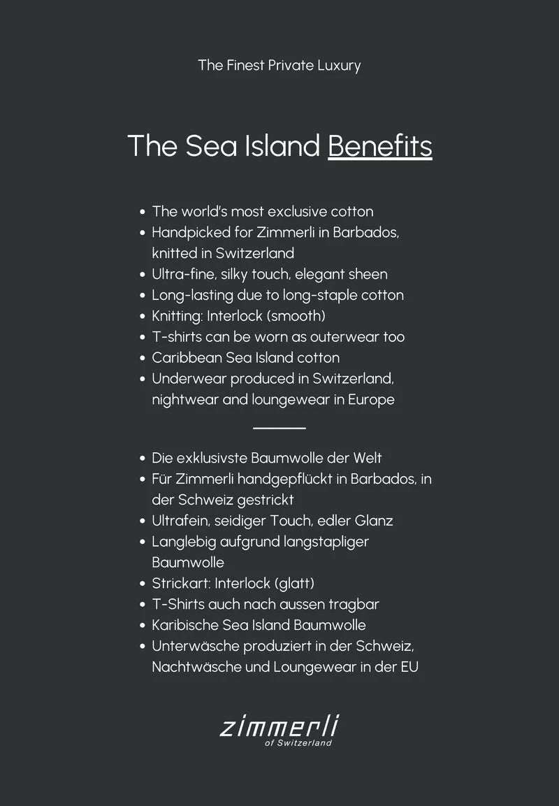 Sea Island T-Shirt kurzarm - schwarz Tank Top