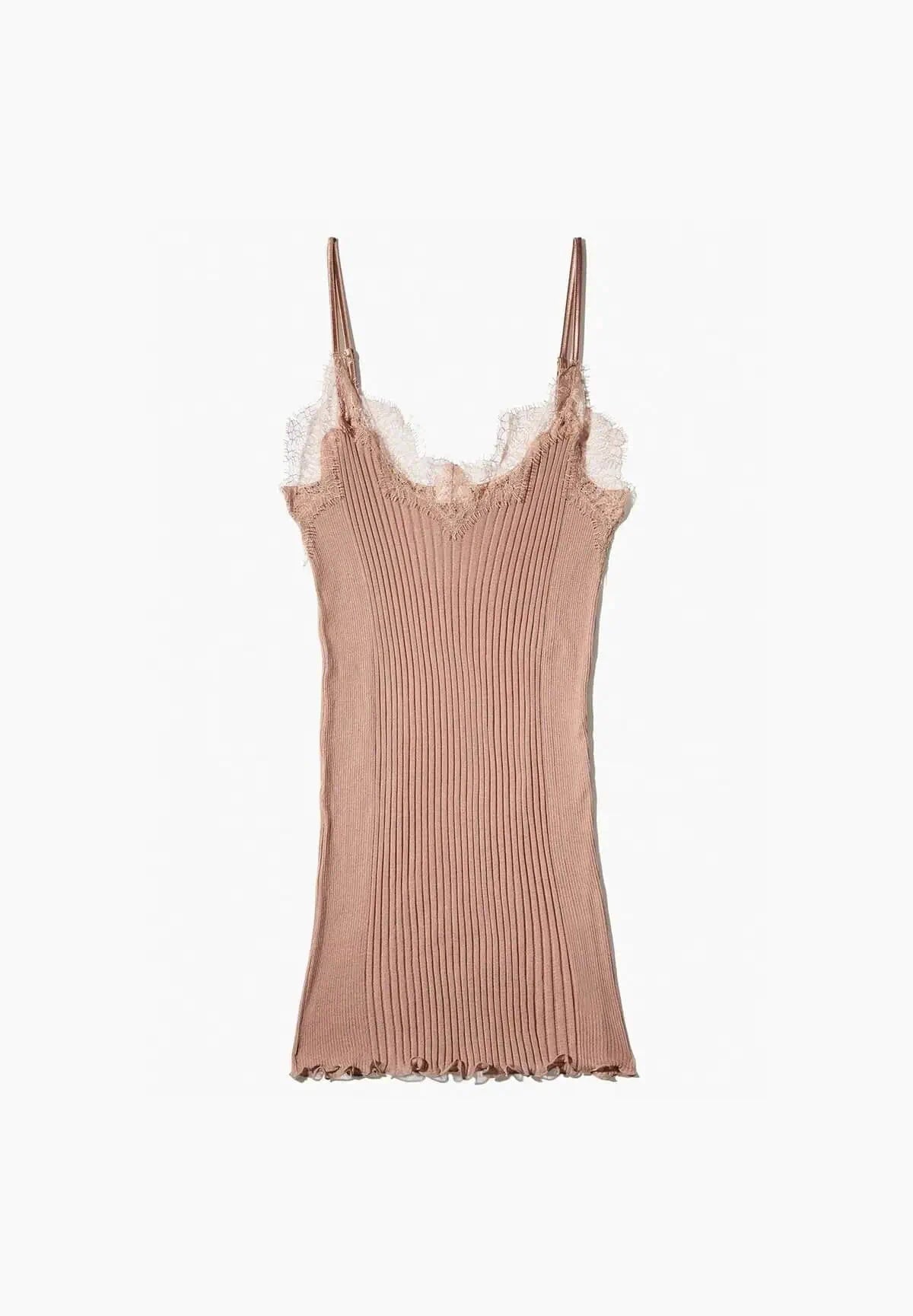 Richelieu Spaghetti Top - powder rose