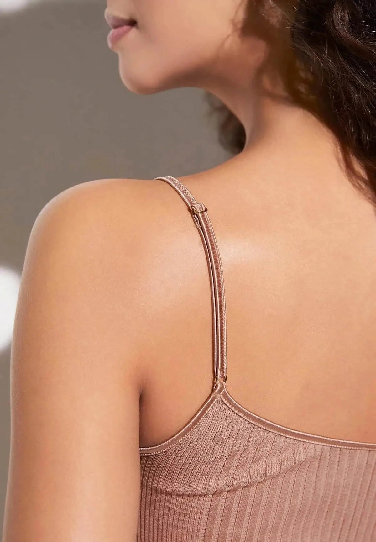 Richelieu Spaghetti Top - powder rose