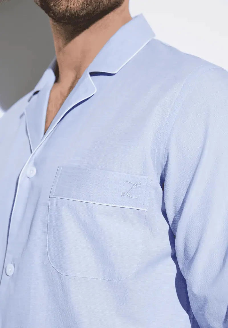 Woven Nightwear Pyjama lang - light blue Pyjama