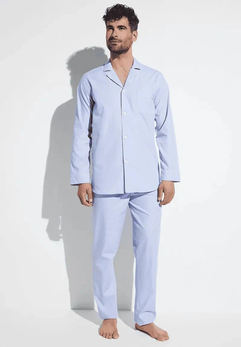 Woven Nightwear Pyjama lang - light blue Pyjama