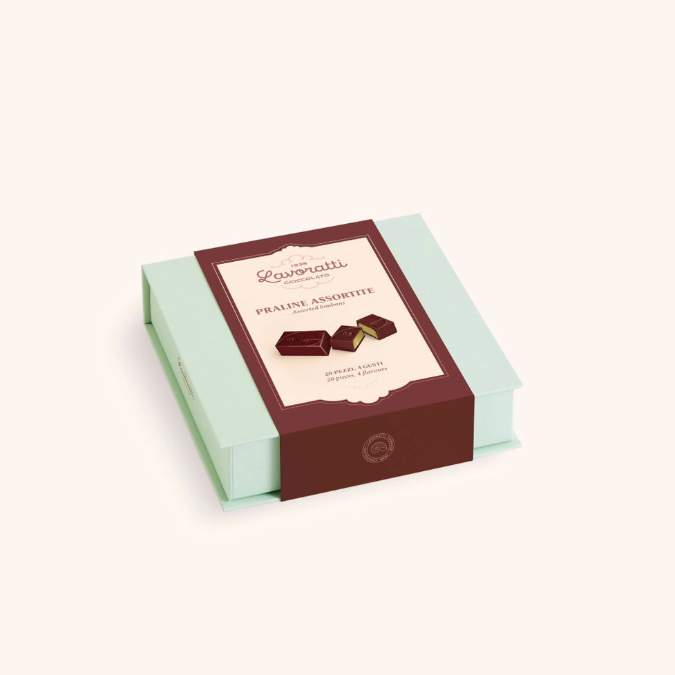 Pralinenbox mit 20 handgefertigten Pralinen – 4 exklusive Geschmacksrichtungen aa355fcaab450ff76e77c978bd61f5c11c4bf376cf28e279b47a6aa9f6f9e063