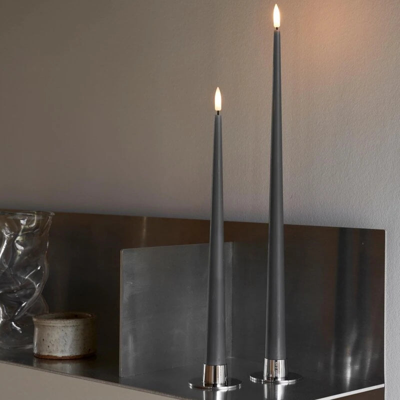 Kerzenhalter Silber Matt Medium Kerzenhalter