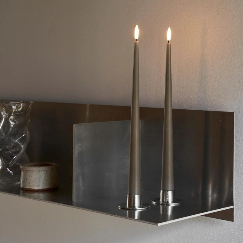Kerzenhalter Silber Matt Medium Kerzenhalter
