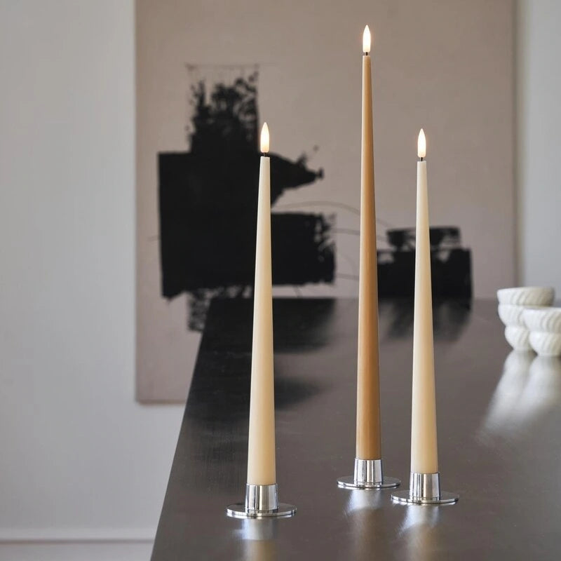 Kerzenhalter Silber Matt Medium Kerzenhalter