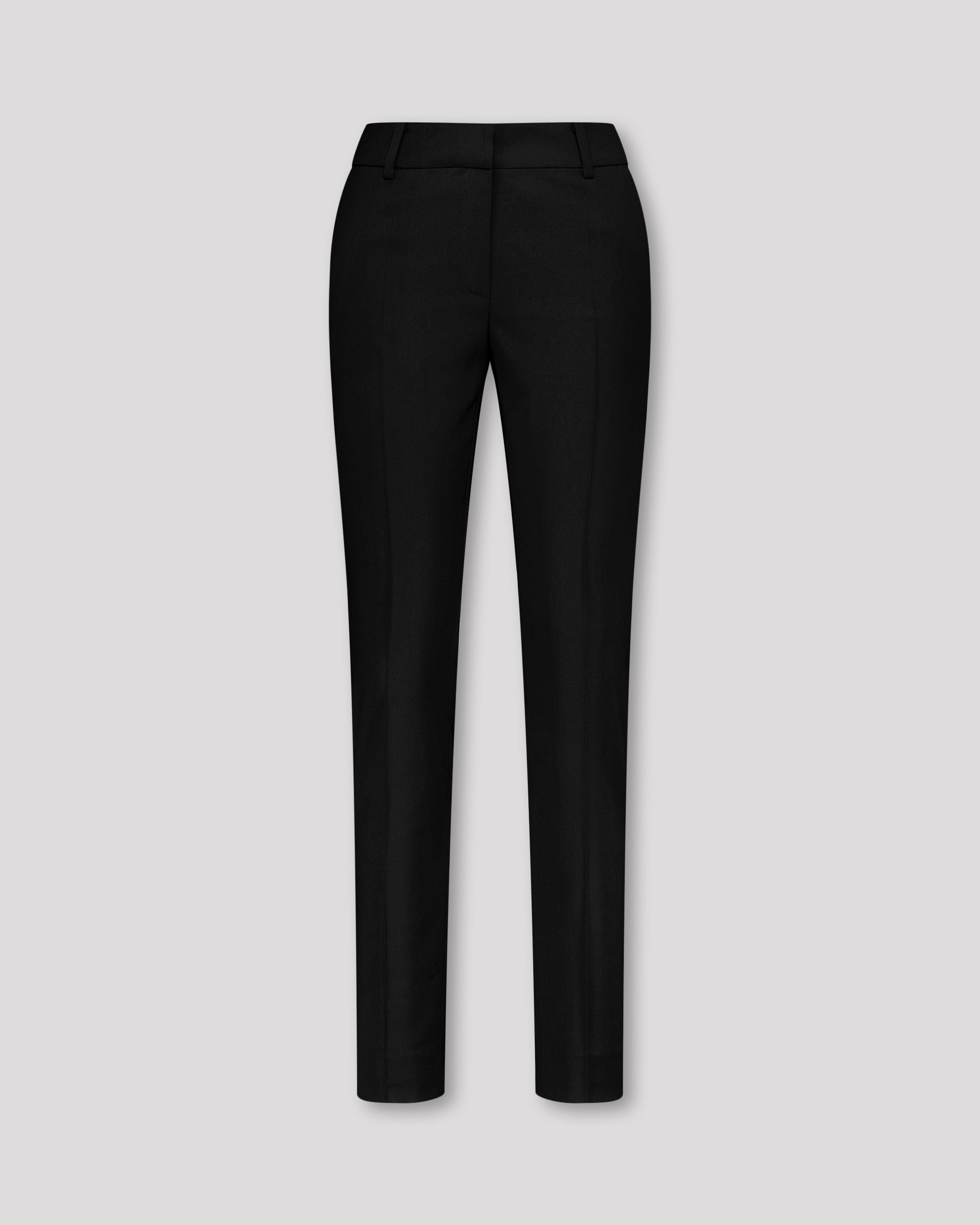 Knöchellange Hose aus reiner Merinowolle in Schwarz knochellange-hose-aus-reiner-merinowolle-in-schwarz