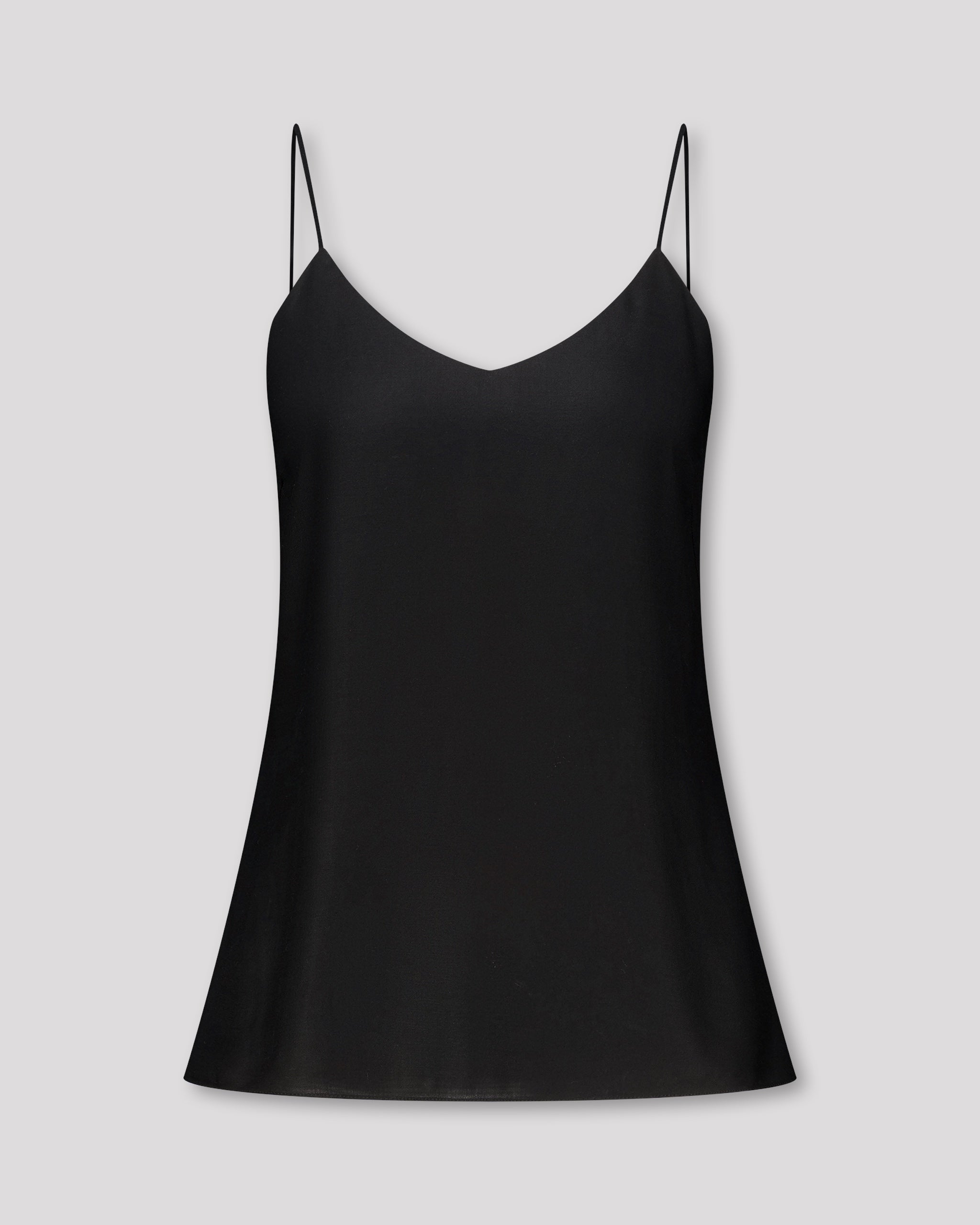 Zartes Camisole aus schwarzer Ecovero-Viskose zartes-camisole-aus-schwarzer-ecovero-viskose
